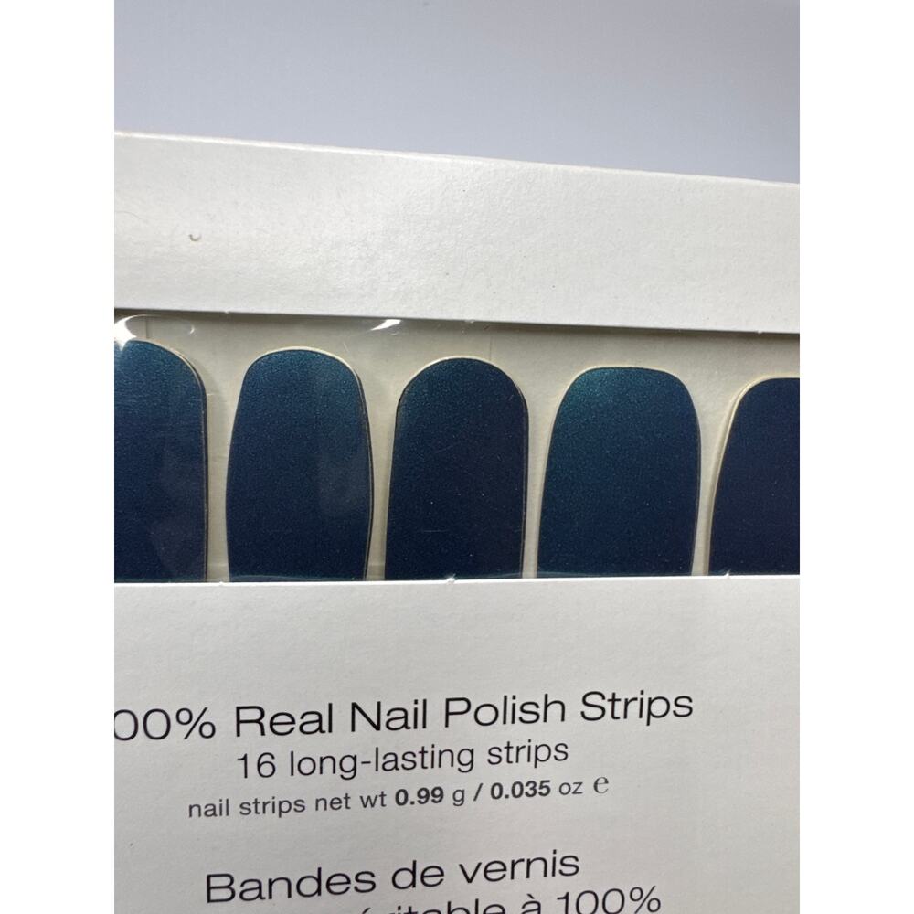 NWT Color Street “Aquatic Behavior” Blue Purple Duochrome Metallic Nail Strips